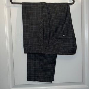 🆕🍸Ann Taylor LOFT ‘Marisa’ Straight Trouser Dress Pant Grey Plaid 12 New NWOT